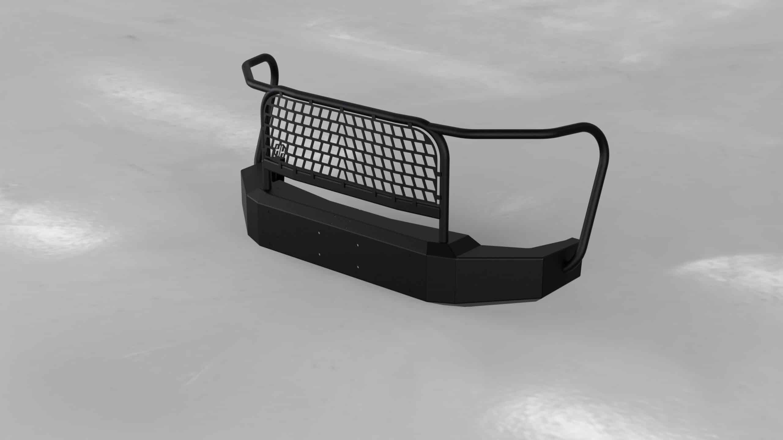 2024 - 2025 Chevrolet Silverado 2500-3500 Front TVI Bumper with Full Brush Guard - Image 3