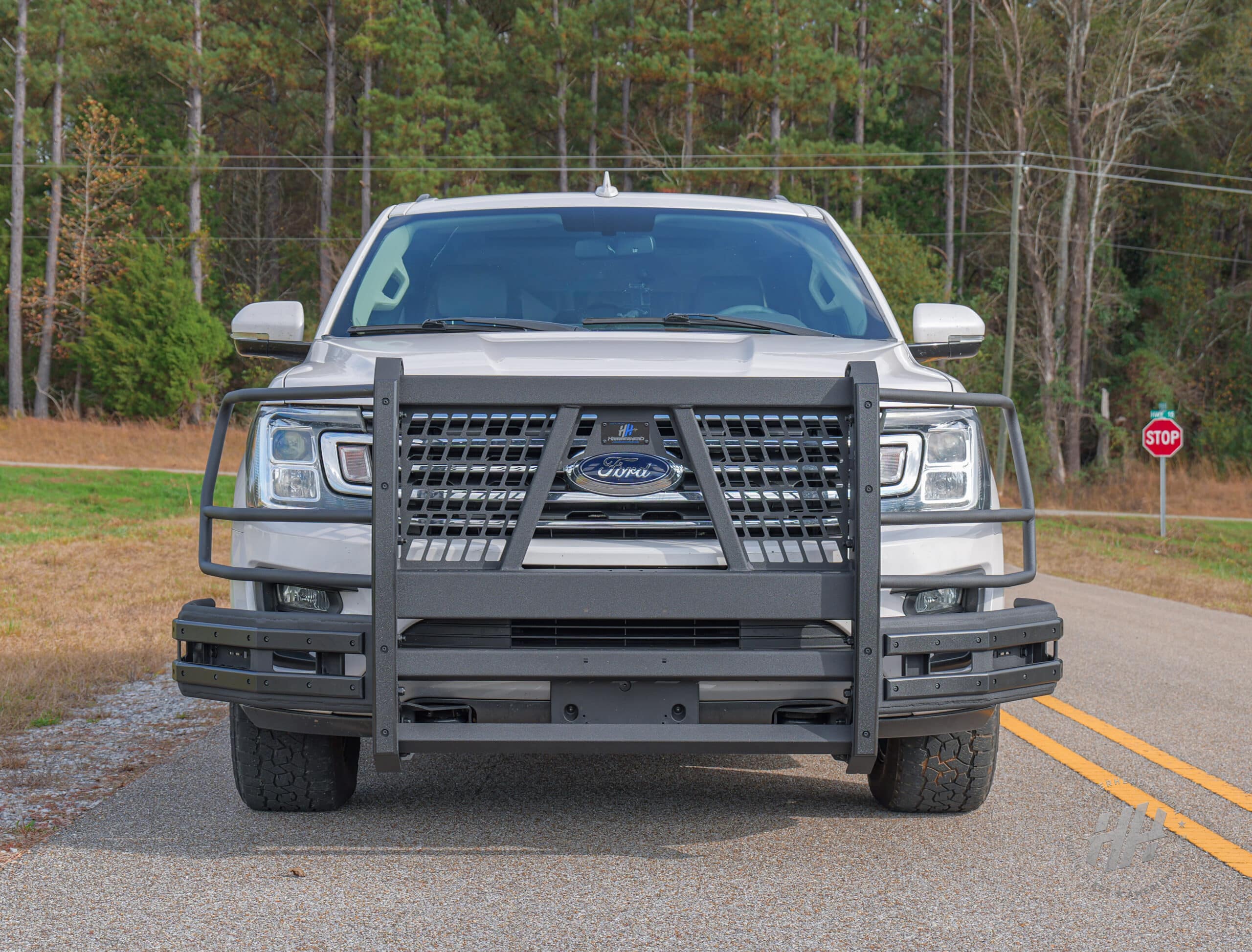 Level 5: 2022-2024 Ford Expedition Push Bar with Lower Impact Bars & Half Wings - Image 2