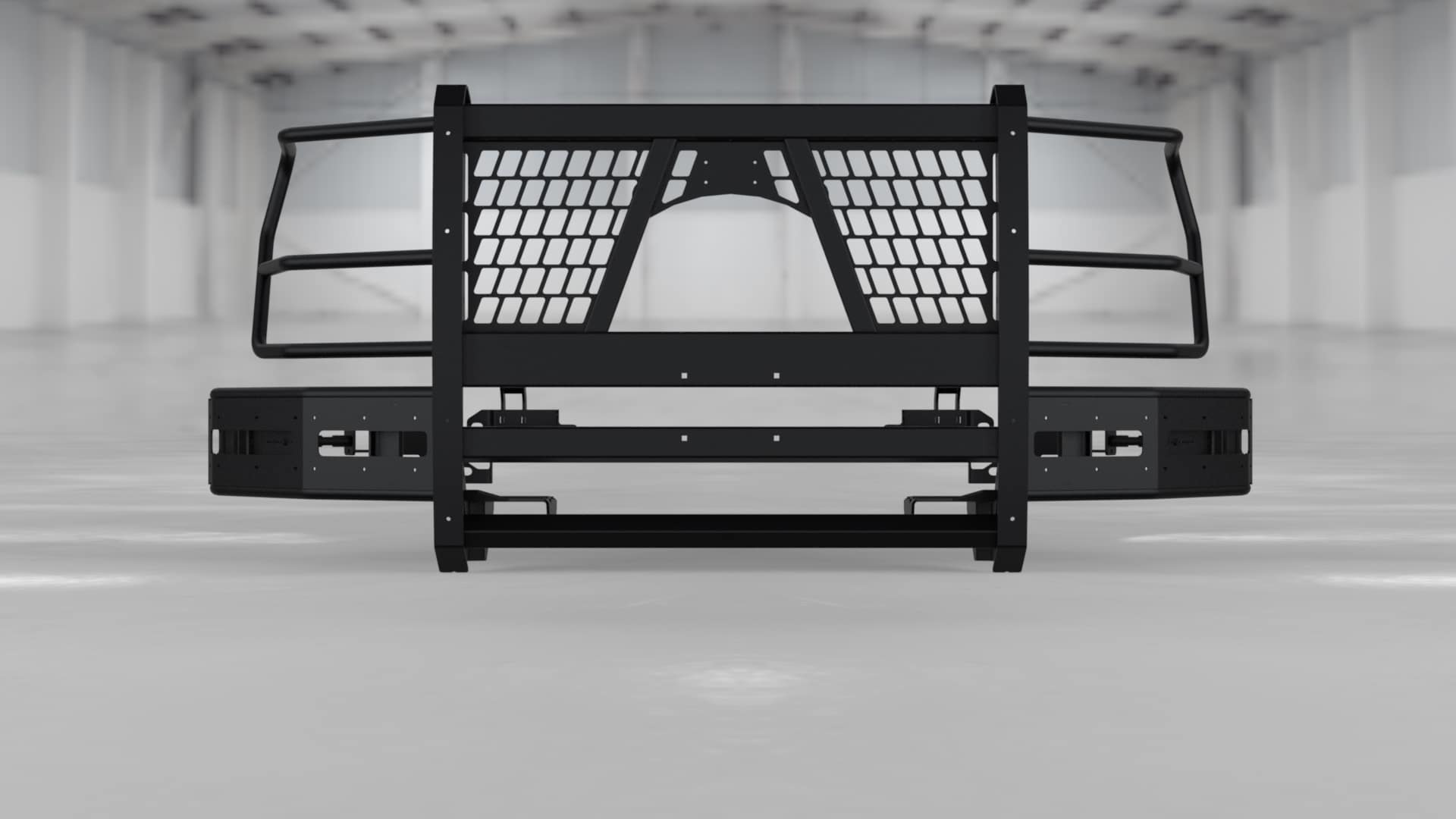 Level 5: 2022-2025 Chevrolet Silverado 1500 PPV/SSV Push Bar with Lower Impact Bars & Half Wings